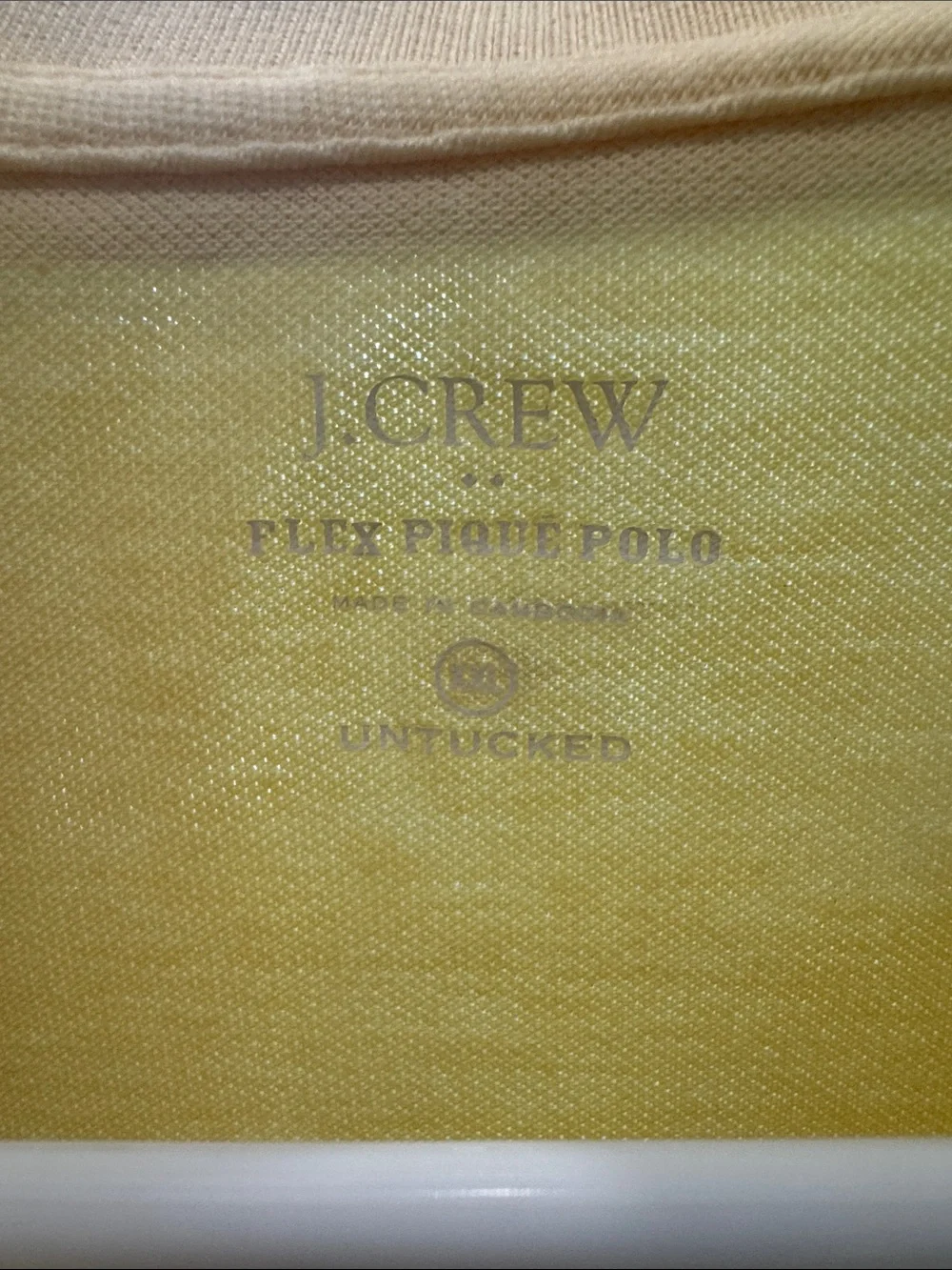 J. Crew Pale Yellow Polo Shirt